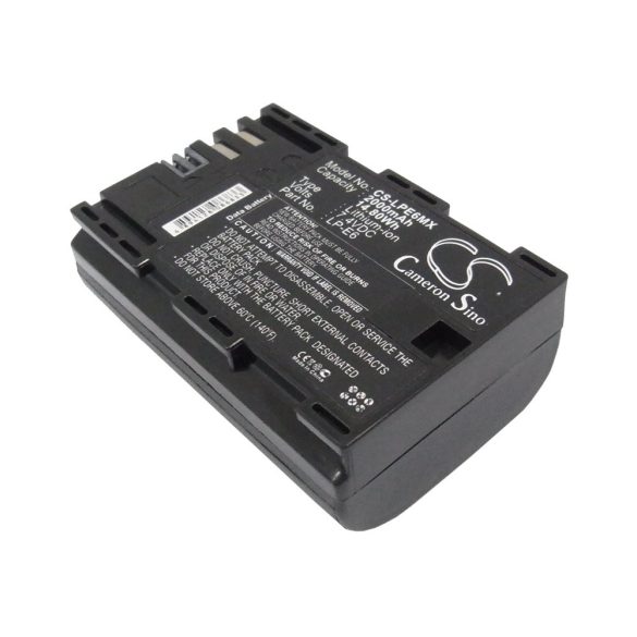 Canon LP-E6N, LP-E6,  LP-E6N 7.4V 2000mAh utángyártott akku Li-ion