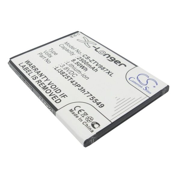 ZTE Li3825T43P3h775549 3.8VV 2500mAh utángyártott akku