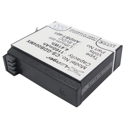 Gopro AHDBT-401, 335-06532-000,  AHDBT-401 3.8V 1160mAh utángyártott akku Li-ion
