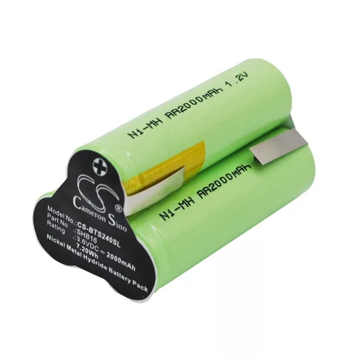 Babyliss SHB16 3.6V 2000mAh utángyártott akku Ni-Mh