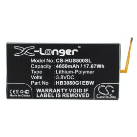   Huawei HB3080G1EBW, HB3080G1EBC,  HB3080G1EBW 3.8V 4650mAh utángyártott akku Li-Polymer