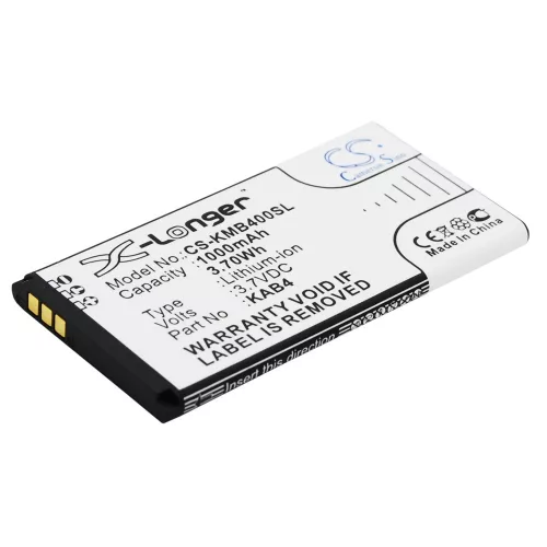 KAZAM KAB4,  KAB4-AAABA005026, KAB4-AAABA005026 3.7V 1000mAh utángyártott akku Li-ion