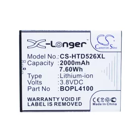   HTC HQ60331141000, BOPL4100,  BOPM310 3.8V 2000mAh utángyártott akku Li-ion