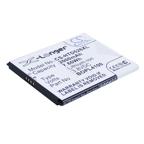 HTC HQ60331141000, BOPL4100,  BOPM310 3.8V 2000mAh utángyártott akku Li-ion