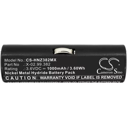 Welch-Allyn X-02.99.380 3.6V 1000mAh utángyártott akku Ni-MH