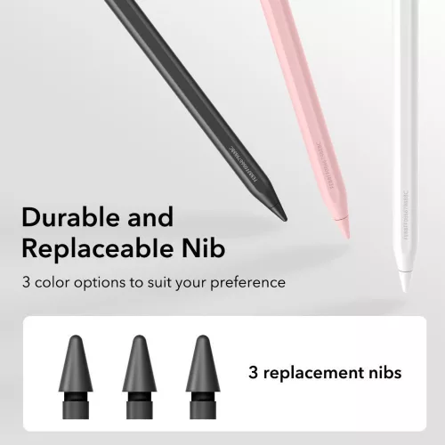 ESR Geo Digital Stylus Pen aktív toll rajzoláshoz, jegyzethez, Apple iPad-hez - fekete