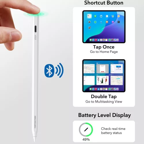 ESR Geo Digital Stylus Pen aktív toll rajzoláshoz, jegyzethez, Apple iPad-hez - fehér