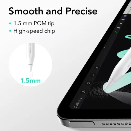 ESR Geo Digital Stylus Pen aktív toll rajzoláshoz, jegyzethez, Apple iPad-hez - fehér