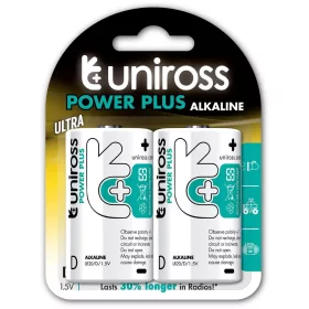   Uniross 1,5V LR20/D/góliát tartós alkáli elem POWER PLUS 2db/csomag