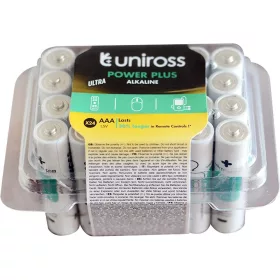   Uniross 1,5V LR03/AAA/mikró,  tartós alkáli elem, POWER PLUS BOX 24db/csomag