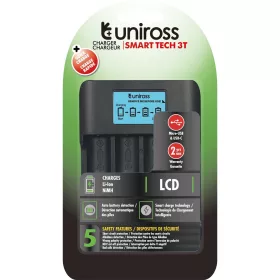   Uniross UCX007 SMART TECH CHARGER 3T LCD Li-Ion/LifePO4/NiMH töltő