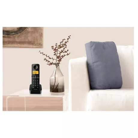 Philips D2601B/53 dect telefon fekete 550mah