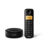 Philips D1601B/53 dect telefon fekete 300mah