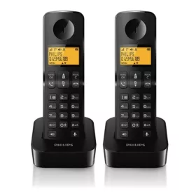   Philips D2602B/53 dect telefon fekete 550mah 2 kézibeszélő
