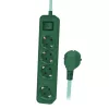 Philips CHP2147G/58 hosszabító 4 aljzat, kapcsolóval,1,5m,gyermekvédelemmel ,különleges kialakítás x-mass / karácsonyi / zöld színnel