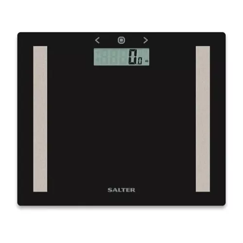 Salter 9113BK3R személymérleg testelemző, fekete, 150kg