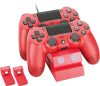 Venom VS2739 PS4 piros "Magma Red" dupla töltőállomás