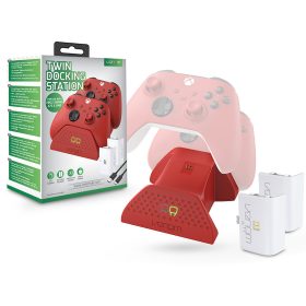   Venom VS2879 Xbox Series S/X n One piros dupla töltőállomás + 2 db akkumulátor