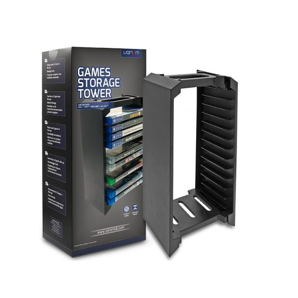 Venom VS3053 PS3/PS4/Xbox One/ Blu-ray 12 db-os tartó állvány