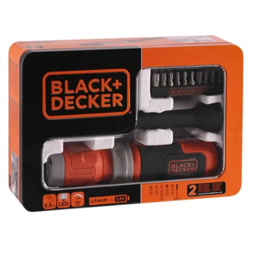 Black And Decker BCF603C-QW rúdcsavarozó töltőkábellel dobozban
