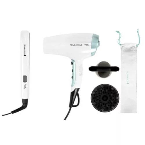 Remington S8500GP S8500 + D5216 hajszárító és hajvasaló szett