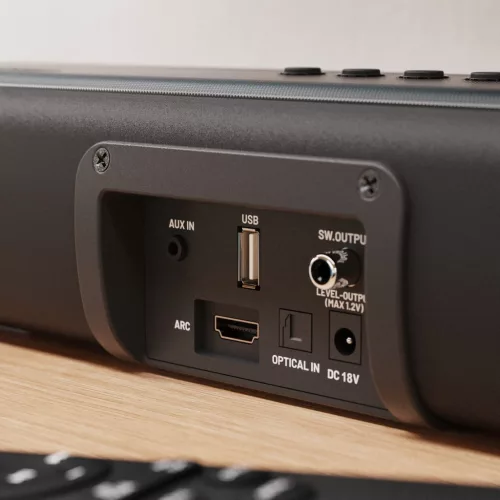 Majority Hangszóró Soundbar - Naga 40 (70W, Bluetooth 5.0, HDMI ARC, AUX, USB, Optikai, Távírányító)