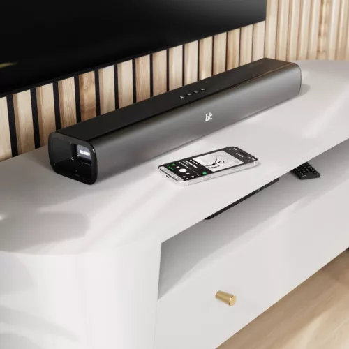 Majority Hangszóró Soundbar - Naga 60 Plus (300W, Bluetooth 5.0, HDMI ARC, AUX, USB, Optikai, Távírányító, Mélynyomó)