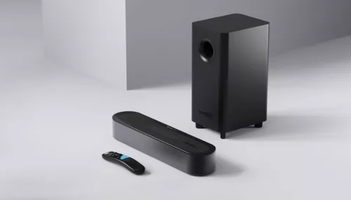 Majority Hangszóró Soundbar - Bowfell Axis 2.1 Atmos (200W, BT 5.0, HDMI ARC, AUX, USB, Optikai, Távírányító, Mélynyomó)