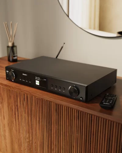 Majority Internet rádió - Fitzwilliam Connect AMP (2x100W erősítő, BT, DAB+/FM, internet rádió, Spotify, Távírányító)