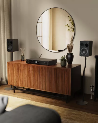 Majority Internet rádió - Fitzwilliam Connect AMP (2x100W erősítő, BT, DAB+/FM, internet rádió, Spotify, Távírányító)