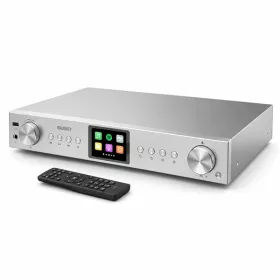   Majority Internet rádió - Fitzwilliam 2 Ezüst (Digitális Hi-Fi rádió (Internet, DAB/DAB+, FM), Bluetooth, Távírányító)