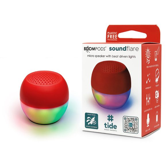 Boompods vezeték nélküli bluetooth hangszóró - Boompods Soundflare Ocean - piros