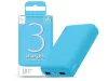 Univerzális hordozható, asztali akkumulátor töltő - Juice ECO 3 Power Bank -    2xUSB +Type-C - 10.000 mAh - világos kék