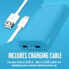 Univerzális hordozható, asztali akkumulátor töltő - Juice ECO 3 Power Bank -    2xUSB +Type-C - 10.000 mAh - világos kék