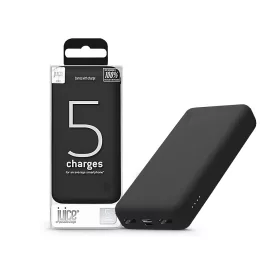   Univerzális hordozható, asztali akkumulátor töltő - Juice ECO 5 Power Bank -    2xUSB + Type-C - 15.000 mAh - fekete