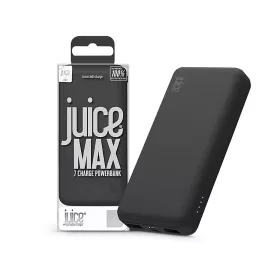   Univerzális hordozható, asztali akkumulátor töltő - Juice ECO MAX Power Bank - 2xUSB + Type-C - 20.000 mAh - fekete