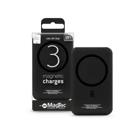   Univerzális hordozható, asztali akkumulátor töltő - Juice ECO 3 MagTec Power    Bank - USB + Type-C - 10.000 mAh - fekete