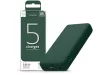 Univerzális hordozható, asztali akkumulátor töltő - Juice ECO 5 Power Bank -    2xUSB + Type-C - 15.000 mAh - zöld