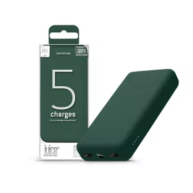   Univerzális hordozható, asztali akkumulátor töltő - Juice ECO 5 Power Bank -    2xUSB + Type-C - 15.000 mAh - zöld