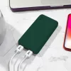 Univerzális hordozható, asztali akkumulátor töltő - Juice ECO 5 Power Bank -    2xUSB + Type-C - 15.000 mAh - zöld