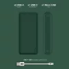 Univerzális hordozható, asztali akkumulátor töltő - Juice ECO 5 Power Bank -    2xUSB + Type-C - 15.000 mAh - zöld