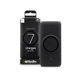   Univerzális hordozható, asztali akkumulátor töltő - Juice ECO 7 MagTec Power Bank - USB + Type-C - 20.000 mAh - fekete