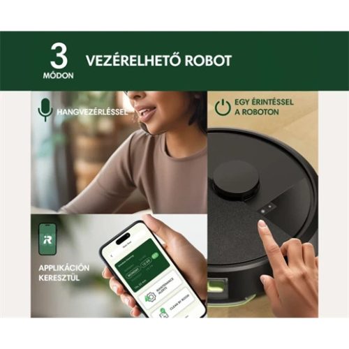 Irobot ROOMBA 105 COMBO + AUTOEMPTY DOCK BLACK robotporszívó