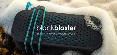 Boompods vezeték nélküli bluetooth hangszóró - Boompods Blockbaster - zöld/narancs