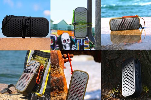 Boompods vezeték nélküli bluetooth hangszóró - Boompods Blockbaster - zöld/narancs