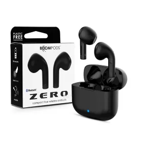   Boompods TWS Bluetooth sztereó headset v5.0 + töltőtok - Boompods Zero Buds TWS with Charging Case - fekete