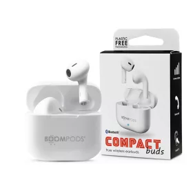  Boompods TWS Bluetooth sztereó headset v5.0 + töltőtok - Boompods Compact Buds TWS with Charging Case - fehér
