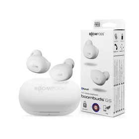   Boompods TWS Bluetooth sztereó headset v5.0 + töltőtok - Boompods GS TWS with Charging Case - fehér