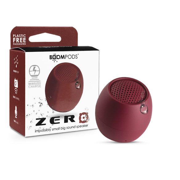 Boompods vezeték nélküli bluetooth hangszóró - Boompods Zero Speaker - burgundi