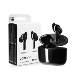   Boompods TWS Bluetooth sztereó headset v5.0 + töltőtok - Boompods Bassline Go TWS with Charging Case - fekete